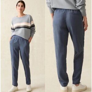 Faherty Arlie Pant Blue Size S Linen Blend